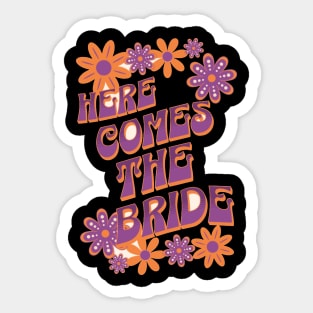 Here Comes the Bride Sticker